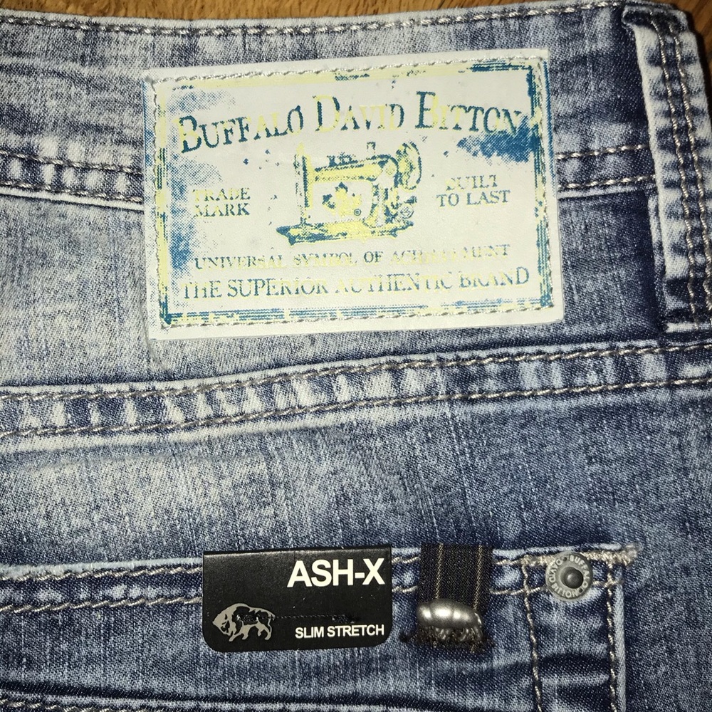 NWT BUFFALO ASH-X SLIM STRAIGHT LEG JEANS 30X32 - Picture 6 of 8
